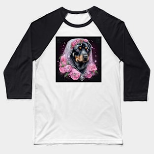 Rosey Rottweiler Baseball T-Shirt